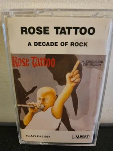 ROSE TATTOO A Decade Of Rock 1986 CASSETTE TAPE GREATEST HITS BEST OF ROCK - Picture 1 of 6