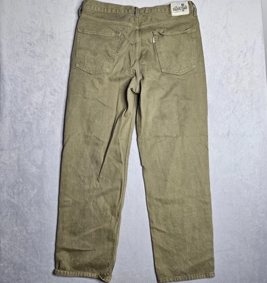 Pantalones de mezclilla informales Levi's Silver Tab para hombre 34x32 (actual 35x31) verde holgados Foto 1 de 4