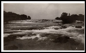 1940s Gelatin Print Water Flow Trees Horizon Foam Motion Texture Monochrome - Picture 1 of 3