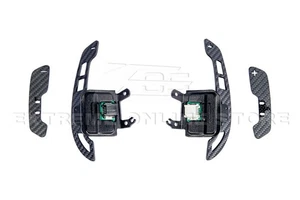 For 20-Up Corvette C8 | CARBON FIBER Steering Wheel Magnetic Paddle Shifter - Picture 1 of 7