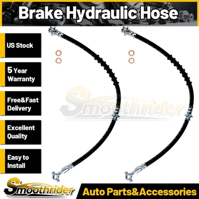 Manguera hidráulica de freno delantero Sunsong 2 piezas para Nissan Altima 1993-1999 2000 2001 Foto 1 de 4