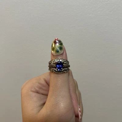 Anillo LeVian Oro Blanco 14K Tanzanita G-H SI1 Chocolate Diamante 1.4 quilates Talla 8 Foto 1 de 4