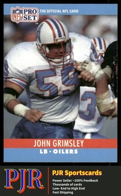 John Grimsley 1990 Pro Set #120 Houston Oilers - Image 1 of 2