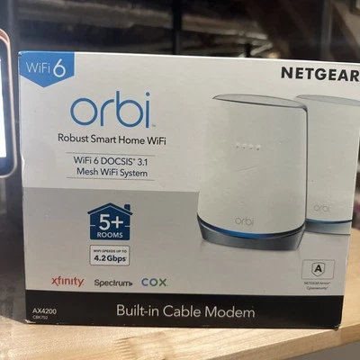 NETGEAR Orbi Whole Home AC2200 Wi-Fi System with Built-in Cable Modem -Open Box  - Image 1 of 3