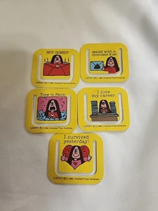 Cathy Guisewite Comic Strip Freelance Clip-Marks Paper Clips Bookmarks 1982 - Picture 1 of 3