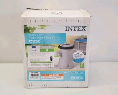 Intex C330 Krystal Clear Cartridge Filter Pump Above Ground Pools 330 GPH New - Image 1 of 3