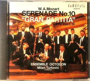 Mozart Serenade No 10 Gran Partita Cd Japanese Import Ensemble Octogon Turkovic - Picture 1 of 3