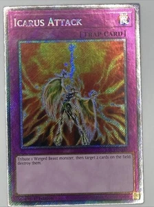 Icarus Attack (Platinum Secret Rare) RA03-EN165 Quarter Century Bonanza 1st... - Picture 1 of 2