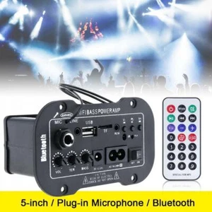 Car Bluetooth HiFi AMP Stereo Amplifier FM Radio MIC MP3 USB SD Player w/ Remote - Picture 1 of 12