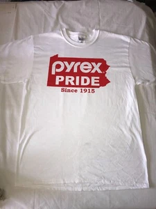 Seltenes T-SHIRT PYREX PRIDE since 1915 CORNING Glas ROT PENNSYLVANIA Staatsumriss - Bild 1 von 14