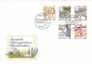 Switzerland Definitives FDC 1987 (100369) - Picture 1 of 1