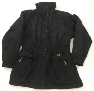 CB Sports Jacket Women's 12 Black Insulated Ski Snowboard Tapered Waist VINTAGE - Picture 1 of 15