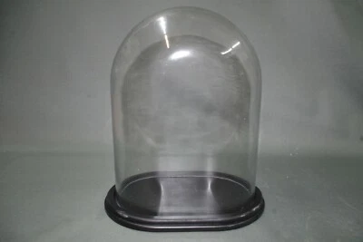 Glasdom Glasglocke Glassturz  Sockel  31 cm hoch x 22,5 cm x 11,5 cm  Uhrensturz - Bild 1 von 4