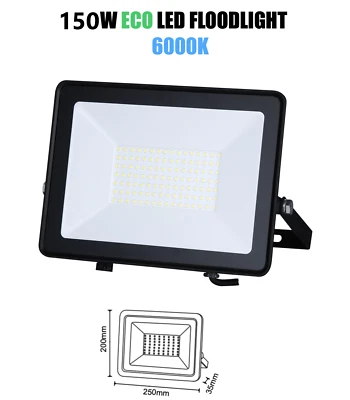 150W LED Floodlight Outdoor Garden Security Wall Lamp IP65 Waterproof Spotlight - Image 1 of 4