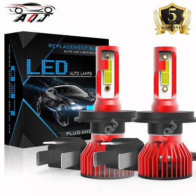 For 1992-1995 HONDA CIVIC EG/EH/EJ H4 LED Headlight 6000K Bulbs Hi/Lo Beam Combo Foto 1 de 4