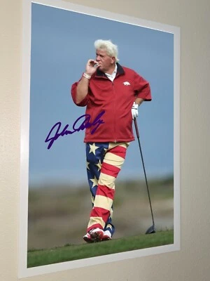 John Daly Golf PGA Autograph Poster, Home Decor, Wall Decor