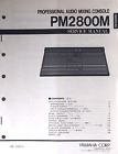 Yamaha PM2800M Professional Mixing Console Mixer Original Service Manual