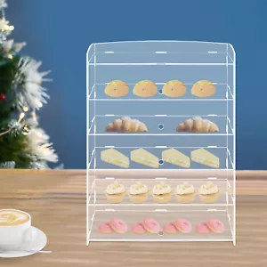 5 Tiers Acrylic Display Case Shelf Dustproof Showcase Holder For Retail Display - Picture 1 of 18