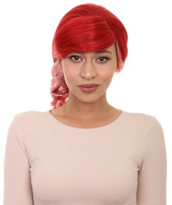 Pretty Red Ponytail Womens Wig | Pop Star Character Cosplay Halloween Wig HW-074 - Picture 1 of 8