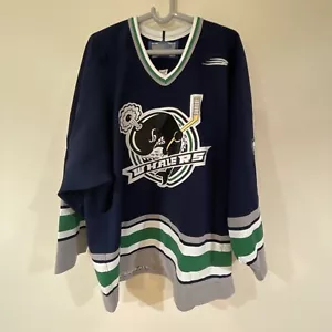 Bauer Pro Plymouth Whalers Authentic Hockey Jersey #25 Purdy Signed Game Worn - Picture 1 of 10