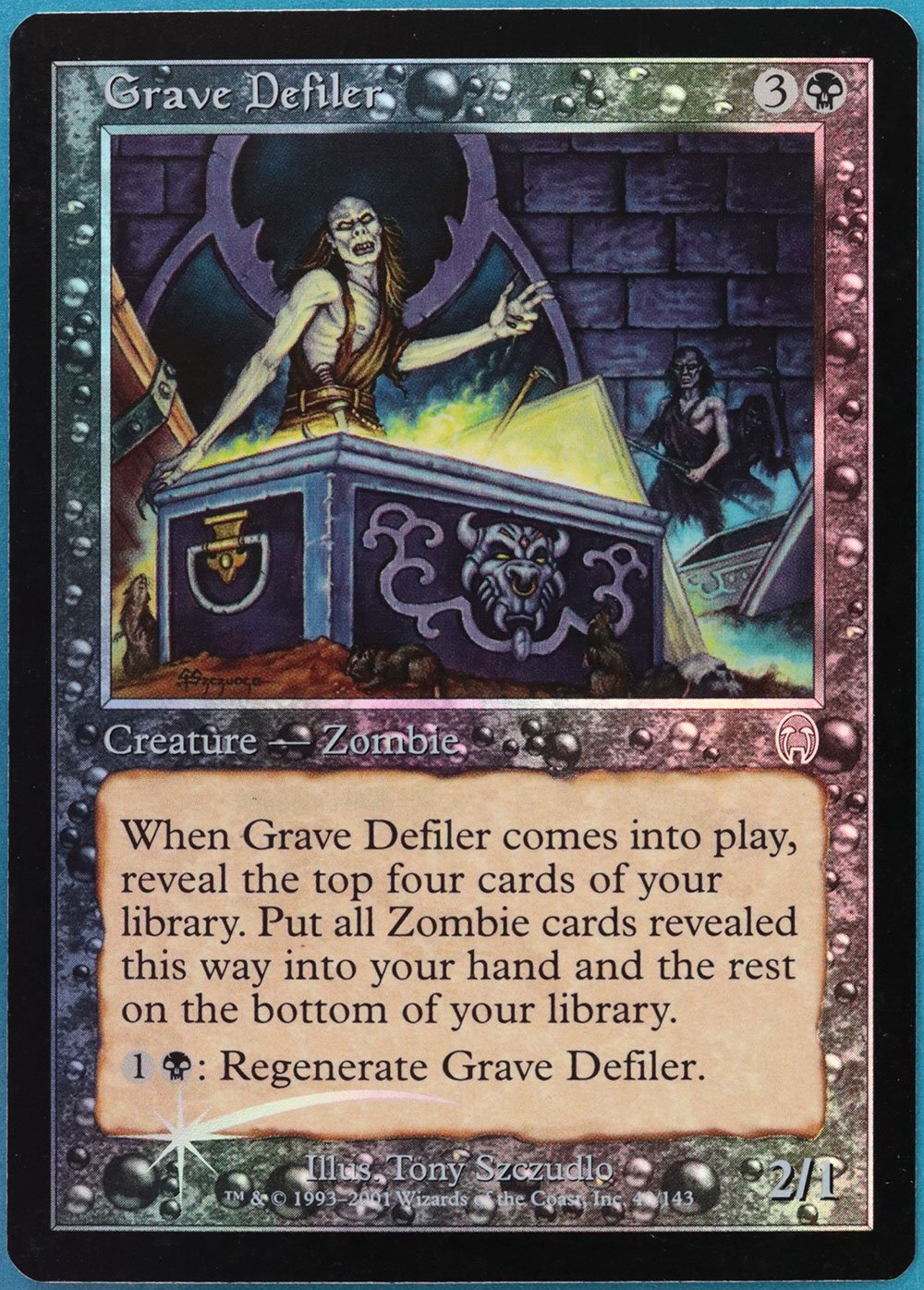 Grave Defiler FOIL Apocalypse NM Black Uncommon MAGIC CARD (ID# 388198) ABUGames