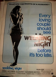 FILM/MOVIE POSTER - WEDDING NIGHT(1970) - US one-sheet - vgc - Bild 1 von 1