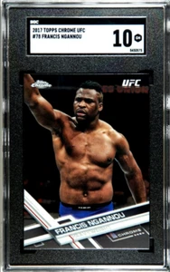 Francis Ngannou Rookie Card 2017 Topps Chrome UFC #78 Base RC SGC 10 GEM *RARE* - Picture 1 of 2