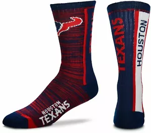 Houston Texans Football Bar Stripe Vert Red & Navy RMC Deuce Crew-Socken - Bild 1 von 1