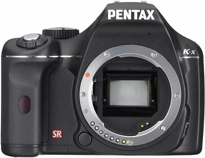 Pentax K-x 12,4-MP-Digitalkamera - schwarz; nur Gehäuse - Bild 1 von 4