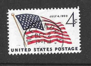 USA 1959 - SG 1131 - INAUGURATION OF NEW FLAG - Fine - used - Cds Alexandria - Picture 1 of 1