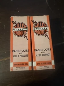 Vintage Radiospulen J.W. Miller Qualitätsprodukte 2 Stück - Bild 1 von 4