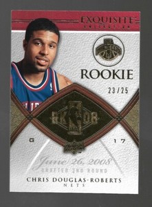 2008-09 Upper Deck Exquisite Chris Douglas Roberts Gold Rookie #23/25