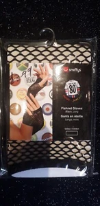 Womens Black Fishnet Gloves 80's 90's Victorian Halloween Punk - Picture 1 of 1