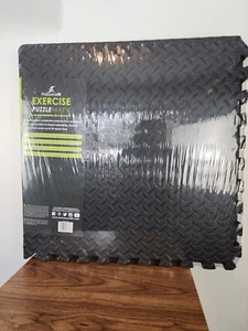 ProsourceFit Excercise Puzzle Mat 1/2 Inch 24 Square Feet Interlocking Tiles... - Picture 1 of 3