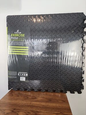 ProsourceFit Excercise Puzzle Mat 1/2 Inch 24 Square Feet Interlocking Tiles... - Image 1 of 3