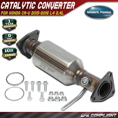 1x Nuevo convertidor catalítico lateral trasero natural para Honda CR-V 2015-2016 L4 2,4 L Foto 1 de 4
