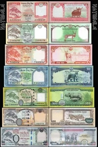 NEPAL FULL SET OF 7 PCS 5,10,20,50,100,500 & 1000 RUPEES 2010/2020 NEW-UNC - Picture 1 of 1
