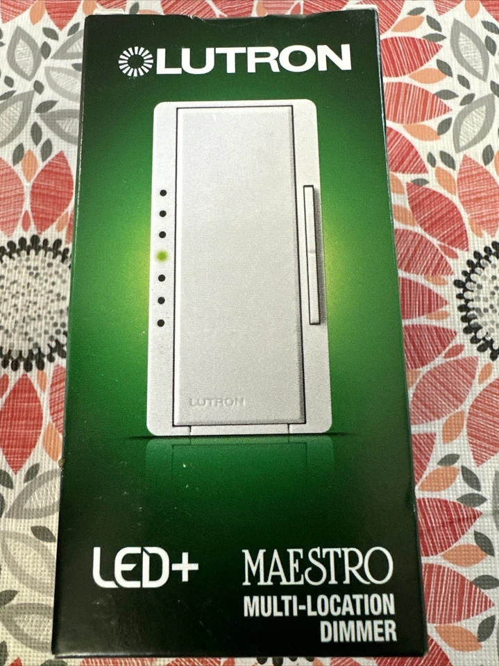 Lutron MACL-153M-WH 120V 600W Multi-Location White LED Touch Light Dim