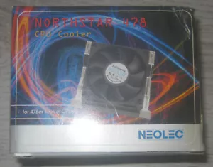NEOLEC NORTHSTAR 478 CPU LÜFTER KÜHLER INTEL SOCKEL 478 70x70x15 32dB mit Paste - Picture 1 of 5
