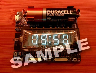 DIY kit VFD tube handwatch. PCB with IVL2-7/5 Indicator Foto 1 de 4