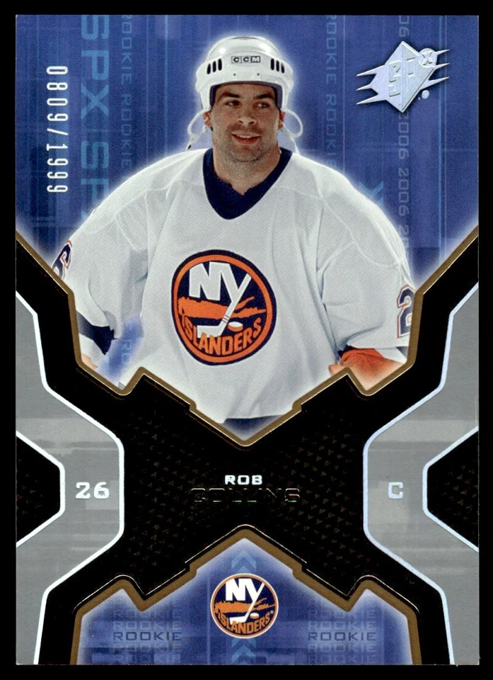 2006-07 SPx ROOKIE Rob Collins Rookie 0809/1999 New York Islanders #196 - Image 1 of 2
