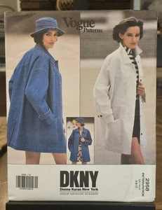 Vogue American Designer Pattern 2958; ©1992; DKNY-Oversized Jacket. 6-8-10. - Picture 1 of 2