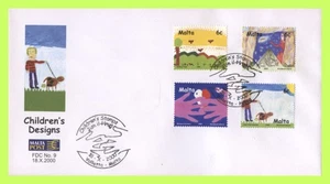 Malta 2000 Childrens Designs on First Day Cover Valetta - Picture 1 of 1