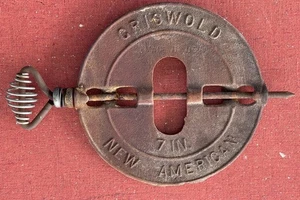 GRISWOLD GUSSEISEN OFENKLAPPE REVERSIBEL 7 ZOLL - Bild 1 von 6