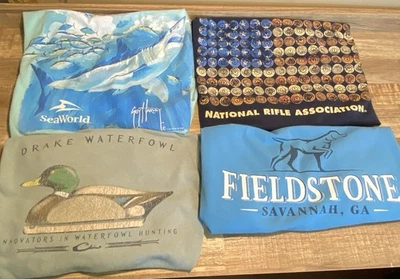 Lote de 4 camisetas para hombre talla 2XL Fieldstone Drake Guy Harvey NRA caza al aire libre Foto 1 de 4