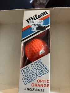 3 palline da golf Wilson Optic arancione nuove vintage - Foto 1 di 2