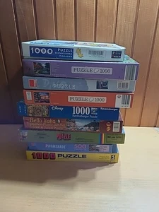 Puzzle Sammlung 9 Stück - Picture 1 of 9