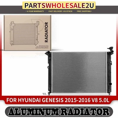 Front Radiator For Hyundai Genesis 2015-2016 V8 5.0L Manual Trans 25310B1250 - Image 1 of 4