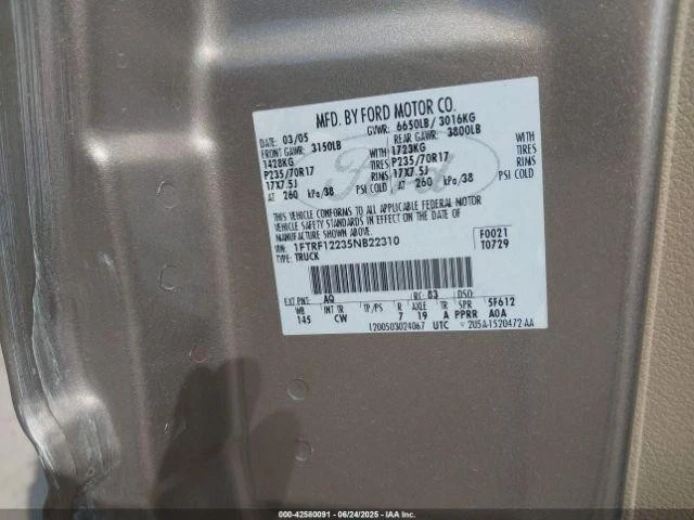Conjunto de filtro de aire usado se adapta a: Ford F150 2005 camioneta 6-255 4,2 grado A Foto 1 de 4