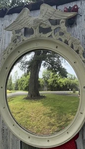 Antique American Federal Eagle Convex Mirror Collectible Rare - Picture 1 of 4